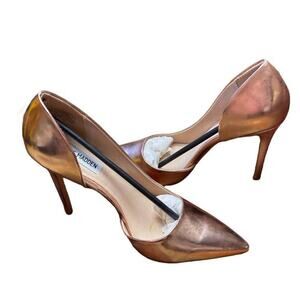 Steve Madden Gold Metallic Heel Stiletto Shoes Women's Size 8.5 NWB